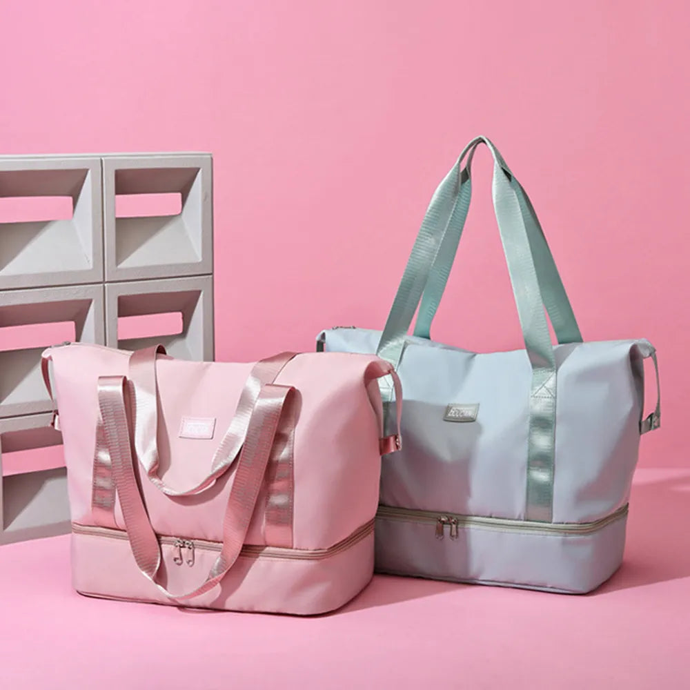 Multi Pocket Nylon Travel Bag - Premium travel-bag from Trendsi - Just $39.99! Shop now at Handbags Specialist Headquarter