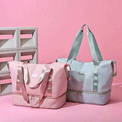 Multi Pocket Nylon Travel Bag - Premium travel-bag from Trendsi - Just $39.99! Shop now at Handbags Specialist Headquarter