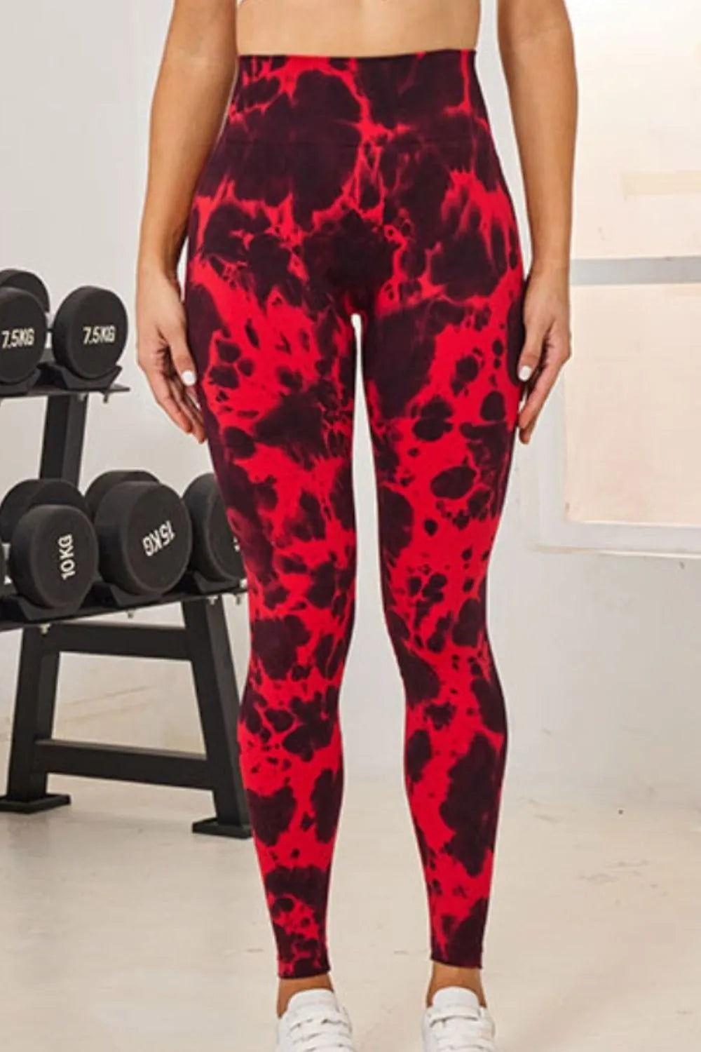 Tie-Dye High Waist Active Leggings - Premium Leggings from Trendsi - Just $47.70! Shop now at Handbags Specialist Headquarter