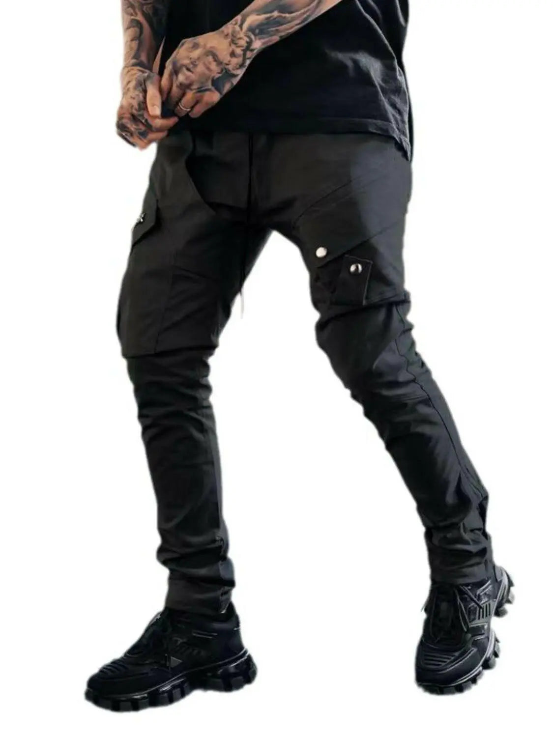 Men's Plus Size Pants with Cargo Pockets.