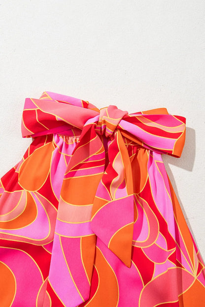 Contrast Grecian Neck Maxi Dress - Premium Maxi Dress from Trendsi - Just $46.99! Shop now at Handbags Specialist Headquarter