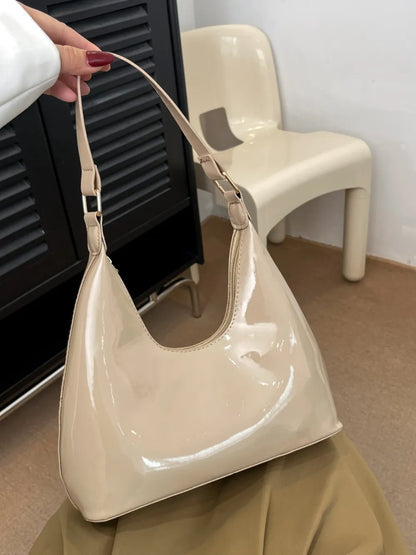 Mirror Surface Shoulder Bag - Premium Tote Bag from Trendsi - Just $39.99! Shop now at Handbags Specialist Headquarter