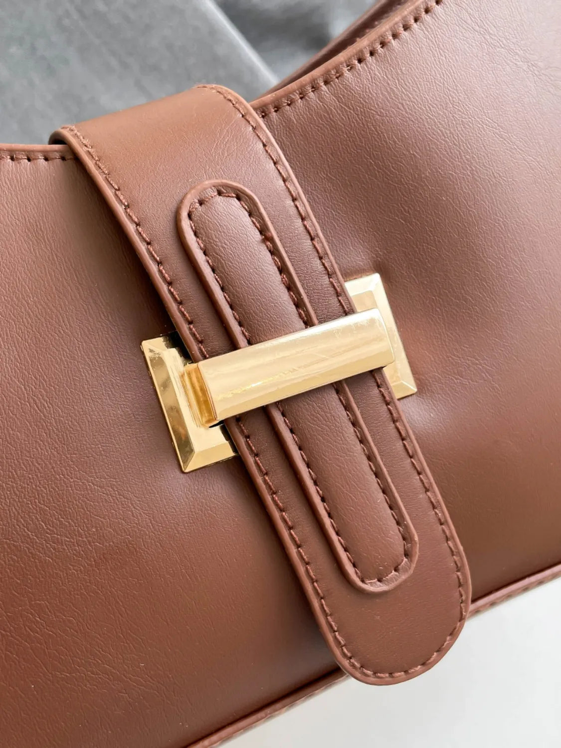 PU Leather Shoulder Bag.