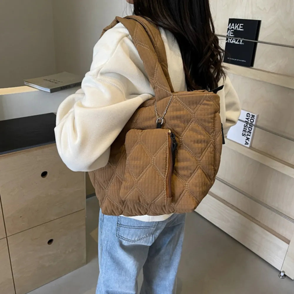 Polyester Medium Tote Bag - Premium Tote Bag from Trendsi - Just $32.99! Shop now at Handbags Specialist Headquarter