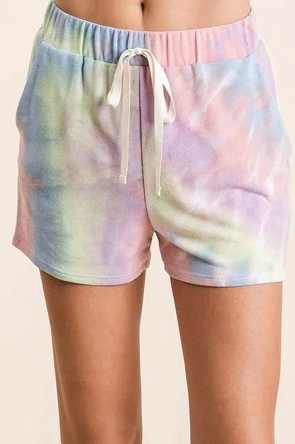 BiBi Tie Dye French Terry Hoodie Top and Bottom Set - Premium  from Trendsi - Just $19.99! Shop now at Handbags Specialist Headquarter
