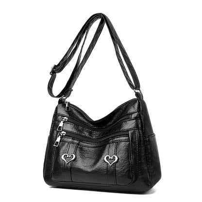 PU Leather Multi-Pockets Crossbody Bag - Premium Crossbody Bag from Trendsi - Just $27.99! Shop now at Handbags Specialist Headquarter