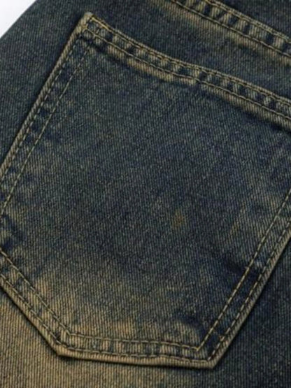 Men's Full Size Vintage Wash Bootcut Denim Jeans Plus Size - Premium Women / Jeans & Denim from Trendsi - Just $73.99! Shop now at Handbags Specialist Headquarter