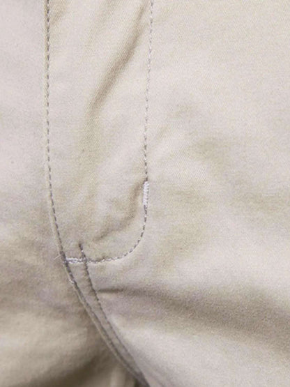 Men's Elastic Waist Shorts with Pockets.