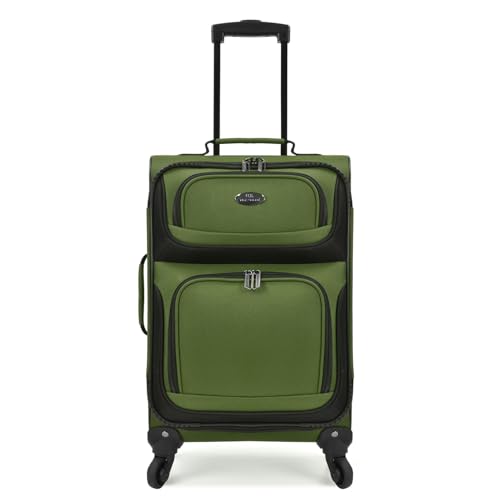 U.S. Traveler Rio Expandable Orange Carry-on