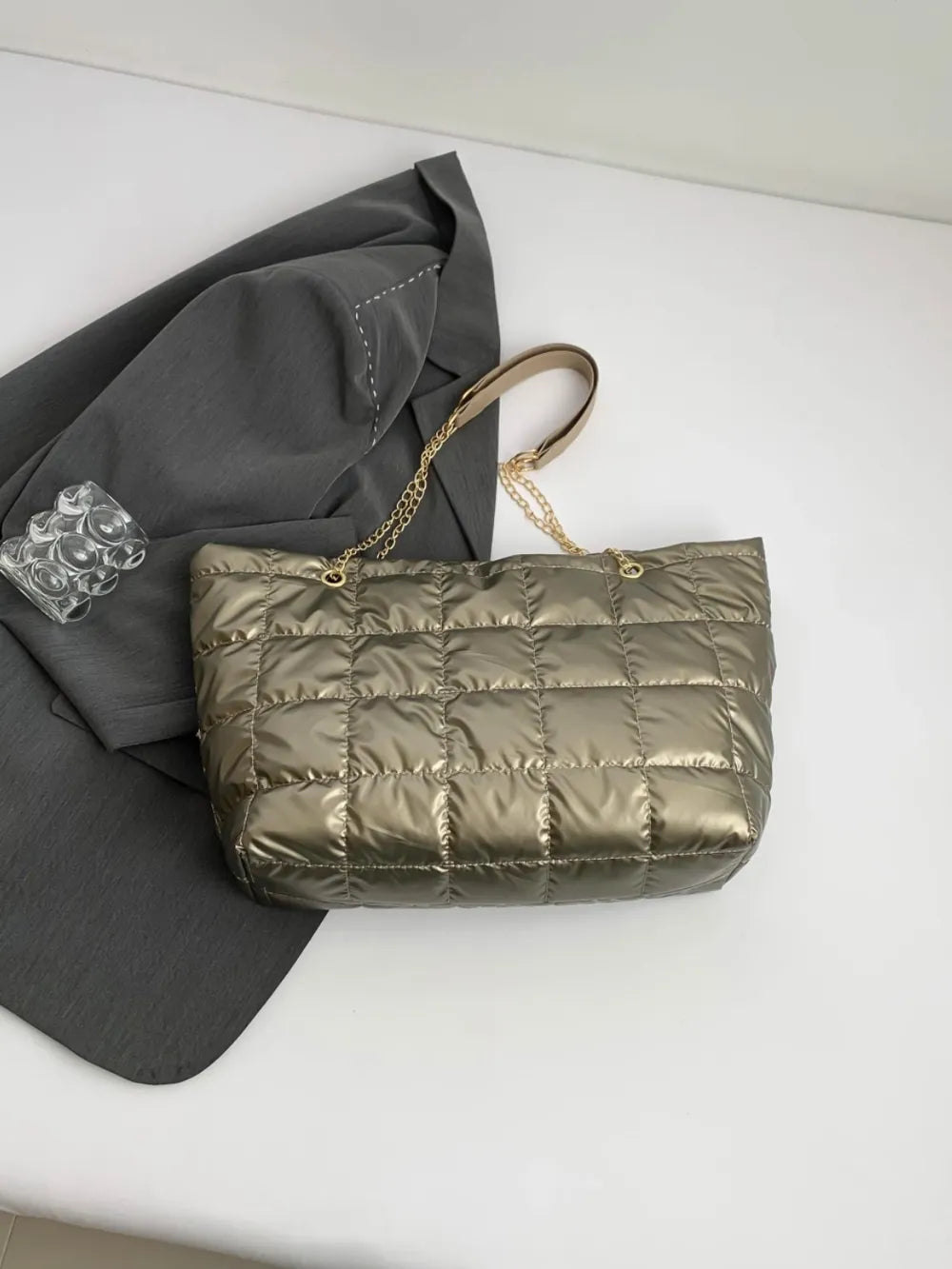 Bubble Texture Tote Bag - Premium Tote Bag from Trendsi - Just $39.99! Shop now at Handbags Specialist Headquarter