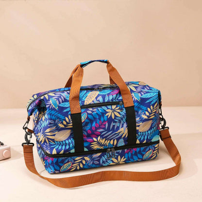 Canvas Printed Travel Bag - Premium Luggage Travel Bags from Trendsi - Just $38.99! Shop now at Handbags Specialist Headquarter