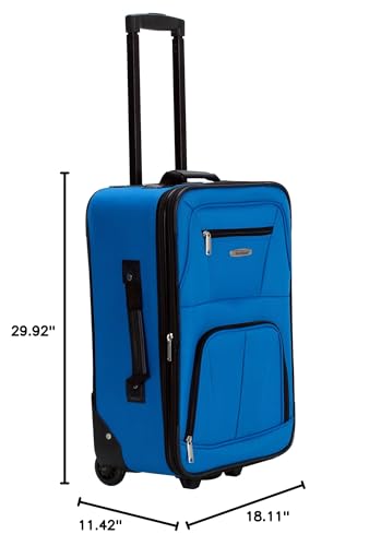 Charcoal Rockland Journey Expandable Luggage Set