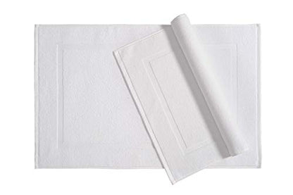 Soft Silver Banded Bath Rug Mat - Handbags Specialist Headquarter