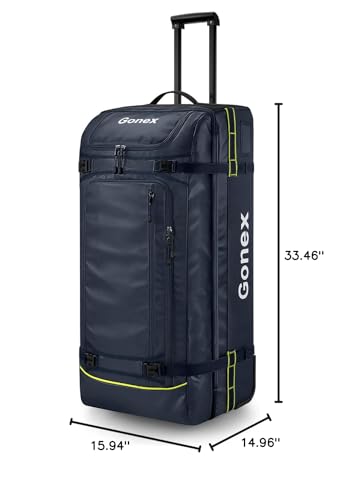 Gonex 70L Wheeled Duffle - Olive Green Travel Bag