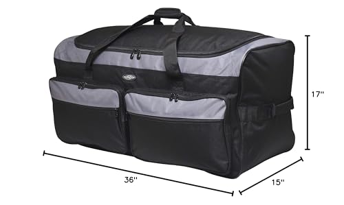 Travelers Club 36" Asgard 3-Wheel Rolling Duffel Bag