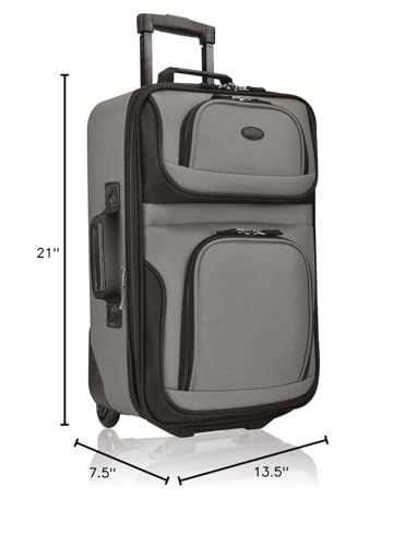 U.S. Traveler Rio Expandable Orange Carry-on