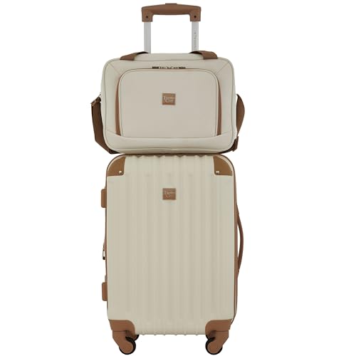 Rose Gold Hardside Luggage Set - 4-Piece Travel Kit