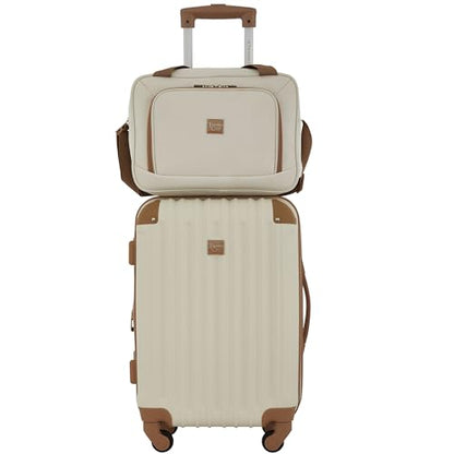 Rose Gold Hardside Luggage Set - 4-Piece Travel Kit