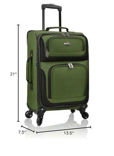 U.S. Traveler Rio Expandable Orange Carry-on