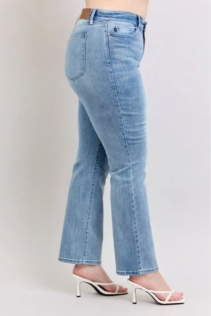 Judy Blue Plus Size High Waist Dad Jeans - Premium Women / Jeans & Denim from Trendsi - Just $69.99! Shop now at Handbags Specialist Headquarter