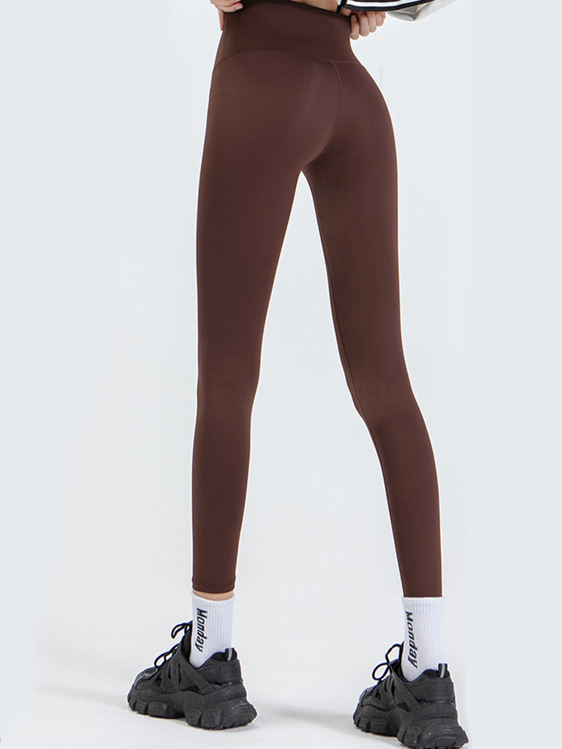 Wide Waistband Sports Leggings - Premium Leggings from Trendsi - Just $52.05! Shop now at Handbags Specialist Headquarter