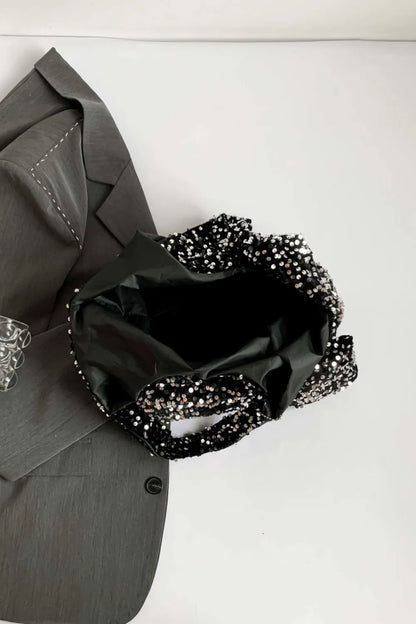 Sequin Polyester Handbag - Premium Tote Bag from Trendsi - Just $32.99! Shop now at Handbags Specialist Headquarter