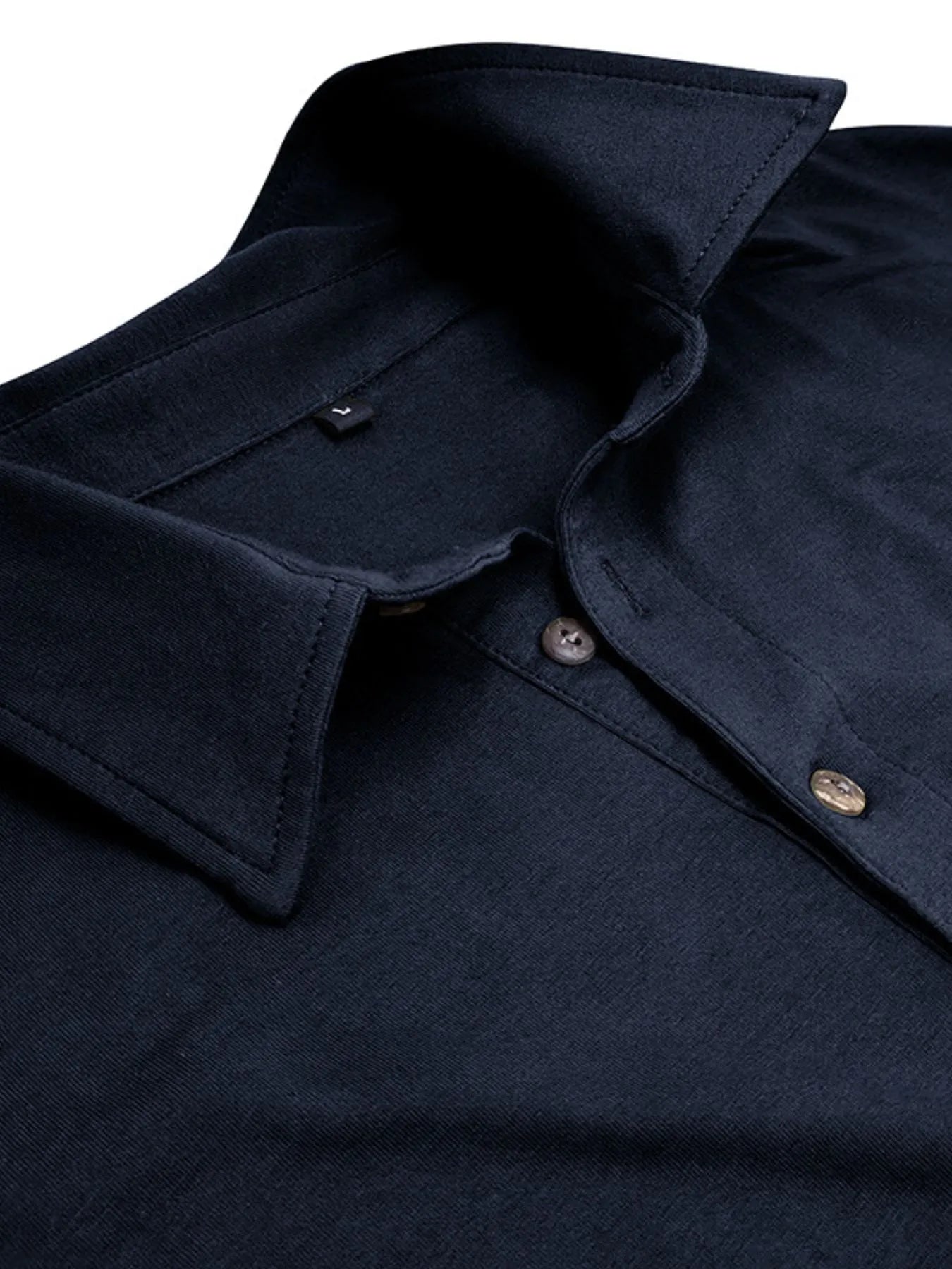 Men's Collared Neck Long Sleeve Polo - Premium Men's Polo shirt from Trendsi - Just $43.99! Shop now at Handbags Specialist Headquarter