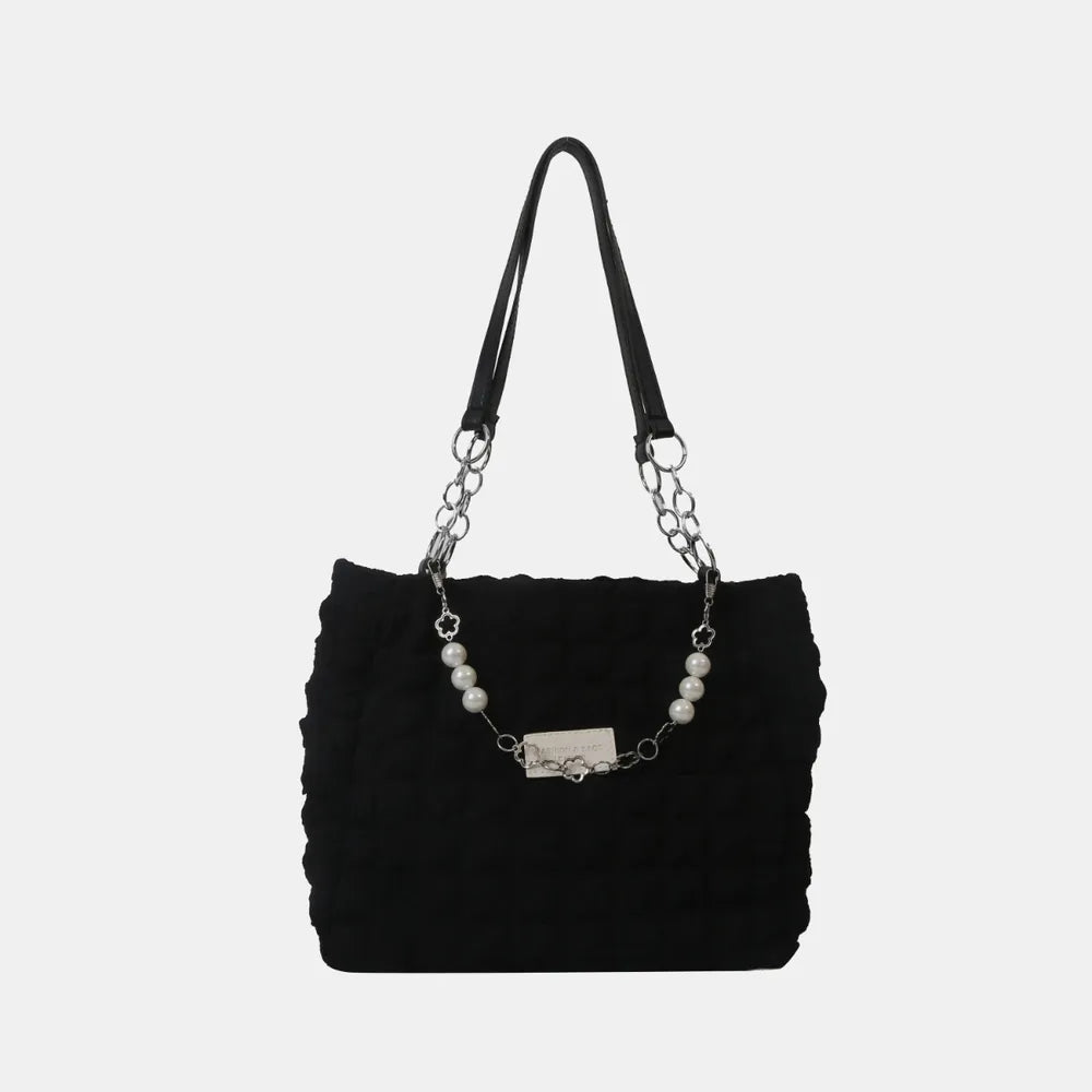 Bubble Textured Tote Bag - Premium Tote Bag from Trendsi - Just $39.99! Shop now at Handbags Specialist Headquarter