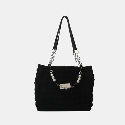 Bubble Textured Tote Bag - Premium Tote Bag from Trendsi - Just $39.99! Shop now at Handbags Specialist Headquarter