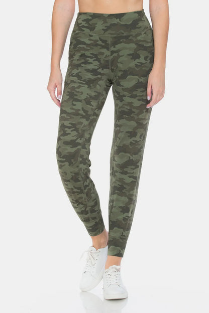 Leggings Depot Camouflage High Waist Leggings - Premium Leggings from Trendsi - Just $45.03! Shop now at Handbags Specialist Headquarter