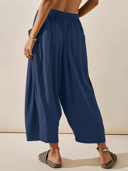 Full Size Wide Leg Pants with Pockets - Premium Women Pants from Trendsi - Just $42.99! Shop now at Handbags Specialist Headquarter
