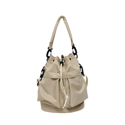 Drawstring Nylon Bucket Bag - Premium Crossbody Bag from Trendsi - Just $24.99! Shop now at Handbags Specialist Headquarter