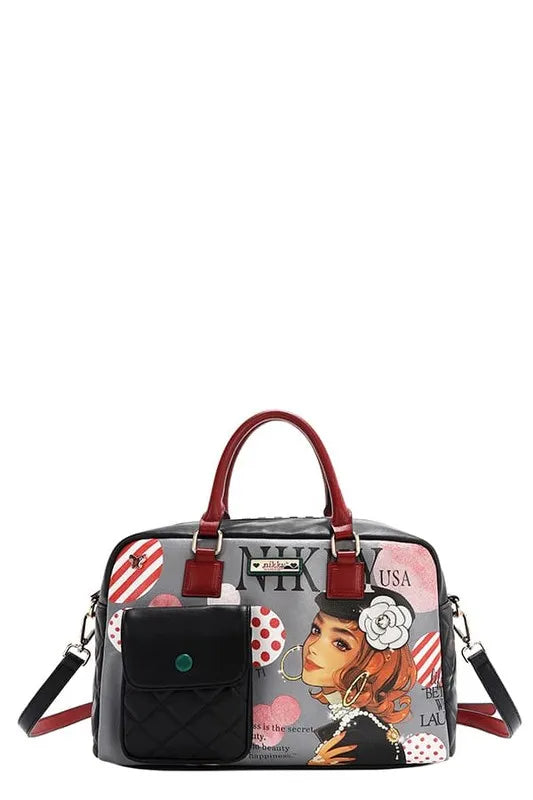 Nicole Lee USA Eco-Leather Boston Bag - Premium Tote Bag from Trendsi - Just $57.99! Shop now at Handbags Specialist Headquarter