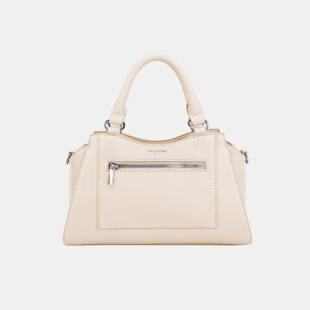 David Jones PU Leather Handbag - Premium Tote Bag from Trendsi - Just $43.99! Shop now at Handbags Specialist Headquarter