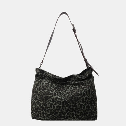 Leopard Adjustable Strap Tote Bag - Premium Tote Bag from Trendsi - Just $36.99! Shop now at Handbags Specialist Headquarter