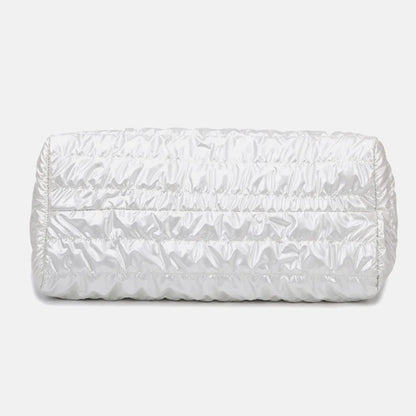 Quilted Nylon Oversize Travel Bag - Premium travel-bag from Trendsi - Just $44.99! Shop now at Handbags Specialist Headquarter