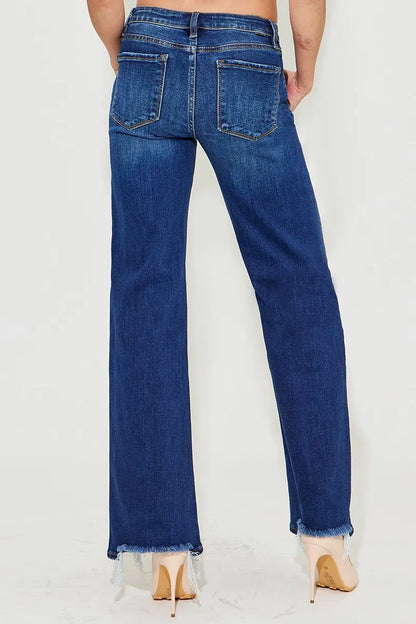 RISEN Full Size Low Rise Wide Leg Jeans Plus Size - Premium Women / Jeans & Denim from Trendsi - Just $67.99! Shop now at Handbags Specialist Headquarter