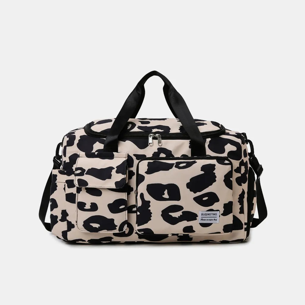 Oxford Cloth Animal Print Travel Bag - Premium travel-bag from Trendsi - Just $44.99! Shop now at Handbags Specialist Headquarter