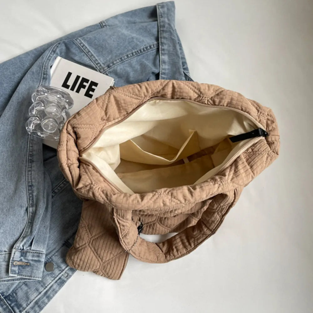 Polyester Medium Tote Bag - Premium Tote Bag from Trendsi - Just $32.99! Shop now at Handbags Specialist Headquarter