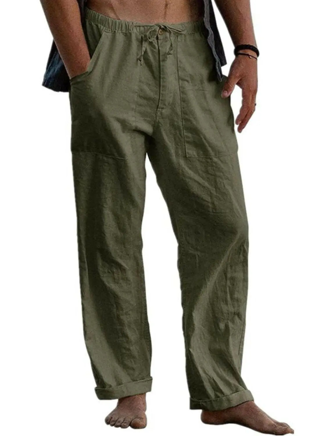 Men's Full Size Loose Fit Pants Plus Size.