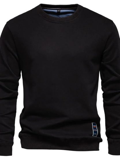 Men's Round Neck Long Sleeve Sweatshirt - Premium Men's Sweatshirts from Trendsi - Just $33.88! Shop now at Handbags Specialist Headquarter