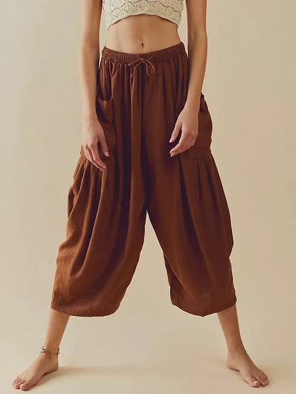 Full Size Wide Leg Pants with Pockets - Premium Women Pants from Trendsi - Just $42.99! Shop now at Handbags Specialist Headquarter