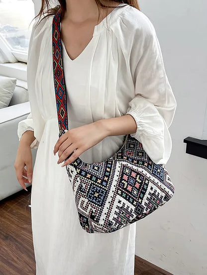 Geometric Adjustable Strap Crossbody Bag - Premium Crossbody Bags from Trendsi - Just $20.97! Shop now at Handbags Specialist Headquarter