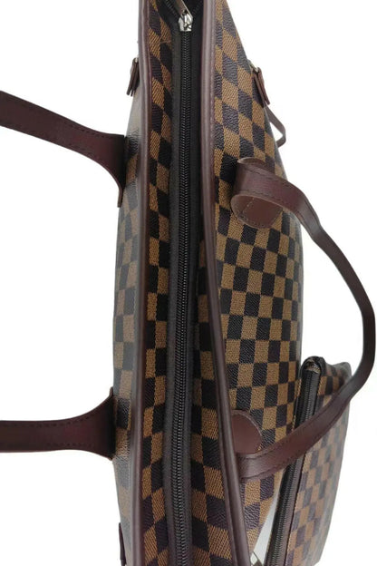 Checkered PVC Two-Piece Bag Set.