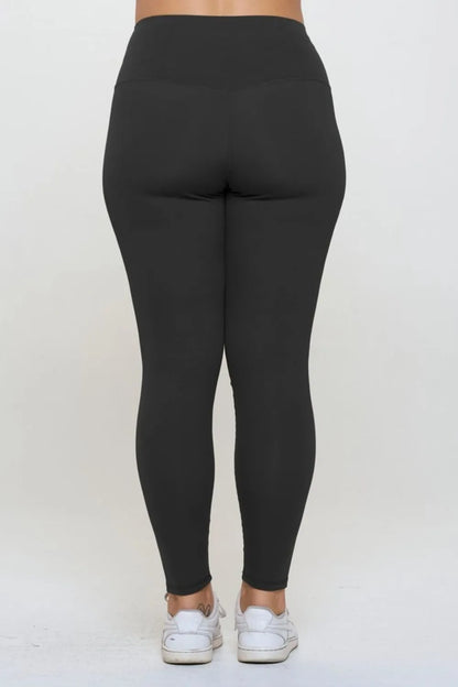 Yelete Full Size Fleece Lined High Waisted Leggings - Premium Leggings from Trendsi - Just $60.54! Shop now at Handbags Specialist Headquarter