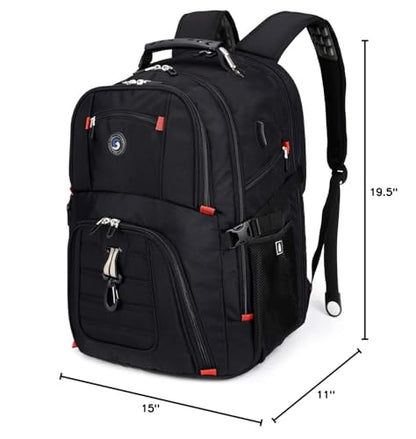 SHRRADOO 50L USB Travel Laptop Backpack - Airline Approved