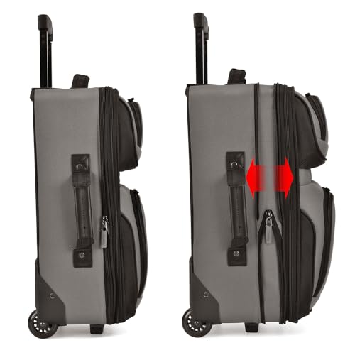 U.S. Traveler Rio Expandable Orange Carry-on