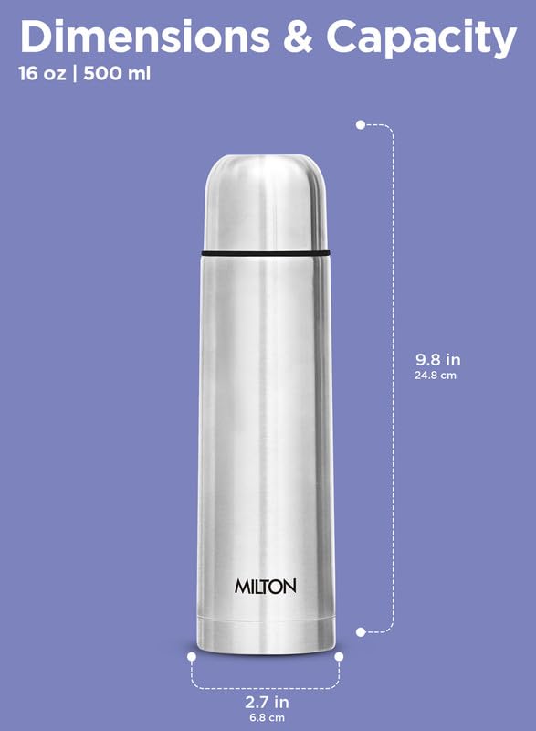 Milton Flip Lid Thermosteel 500ml - 24hr Hot & Cold