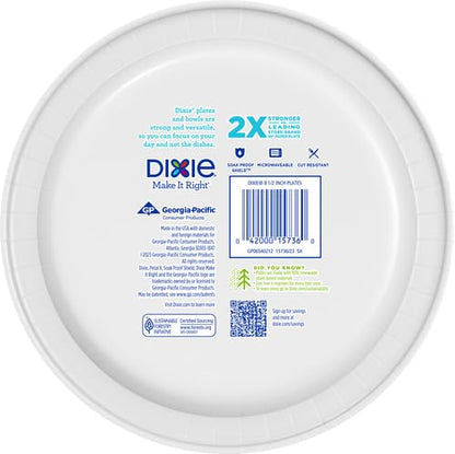 Durable Dixie 8.5 Plates: Strong, Safe & Soak-Proof
