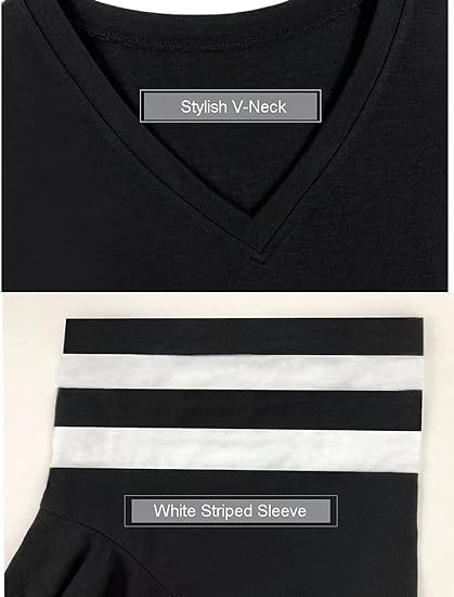 Summer V-Neck Plus Tunic Tee for Women 1X-5X